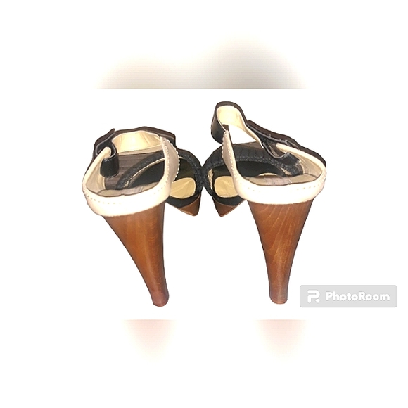 STELLA MCCARTNEY VINTAGE WOODEN LEATHER SANDALS VERY GOOD CONDITION - Picture 13 of 13